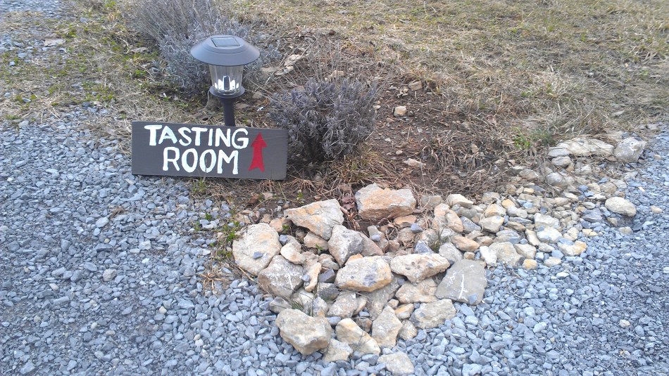 tasting room sign